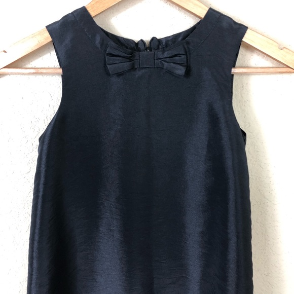 mywearyoung Other - mywearyoung Girl’s Black a-lone bow satin dress